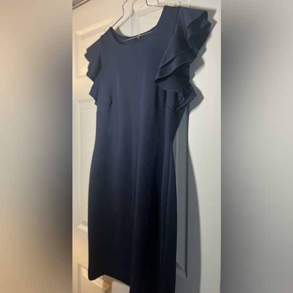 Tommy Hilfiger Women's Flutter Sleeve Scuba Dress - Picture 5 of 7